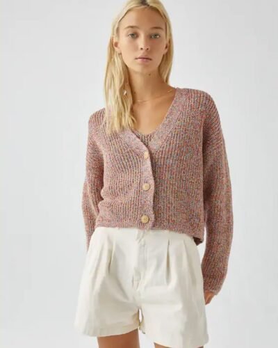 Knit cropped cardigan